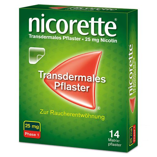nicorette® 14 Nikotinpflaster, 25 mg Nikotin