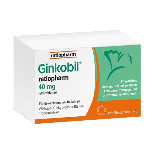 GINKOBIL-ratiopharm 40 mg mit Ginkgo biloba