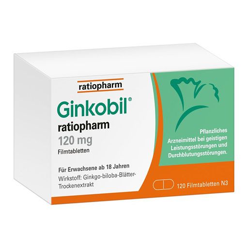 GINKOBIL-ratiopharm 120 mg mit Ginkgo biloba