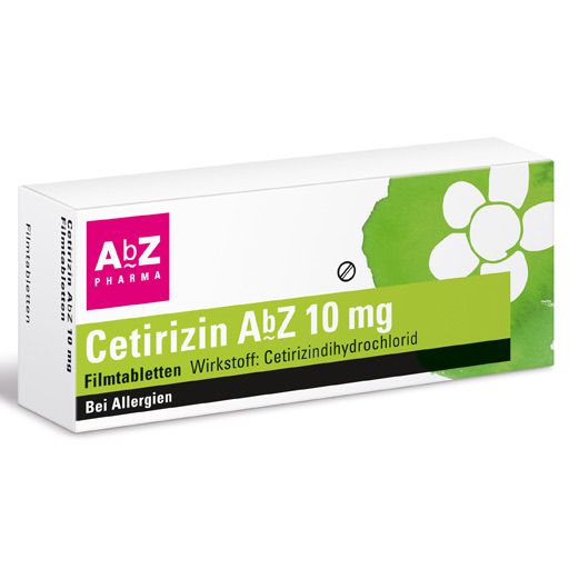 CETIRIZIN AbZ 10 mg Filmtabletten - bei Allergien
