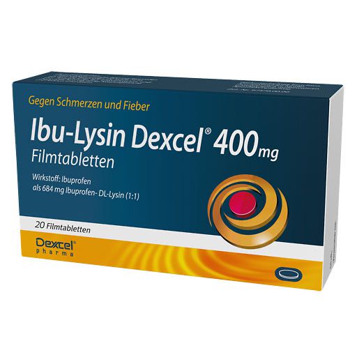 IBU-LYSIN Dexcel 400 mg Filmtabletten 20 St - Paul Pille