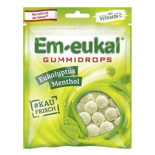 EM-EUKAL Gummidrops Eukalyptus-Menthol zuckerhalt.