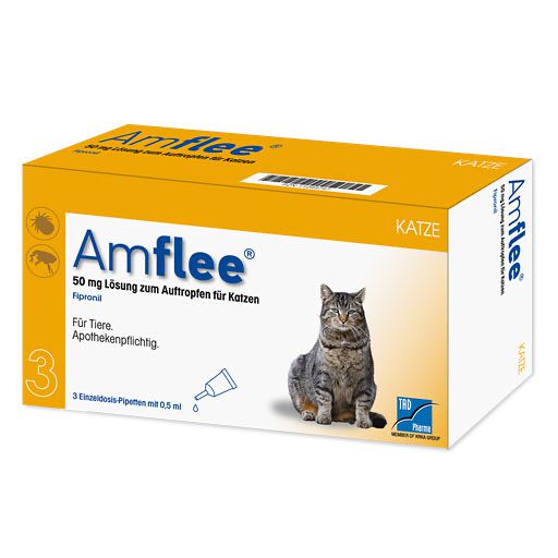 AMFLEE Spot-on gegen Zecken, Flöhe & Haarlinge für Katzen