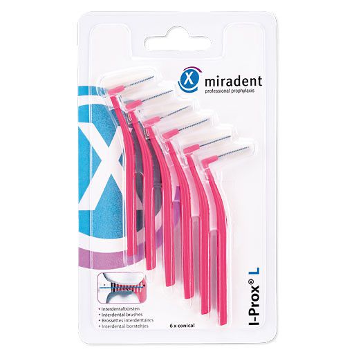 MIRADENT Interdentalbürste I-Prox L 0,4 mm pink