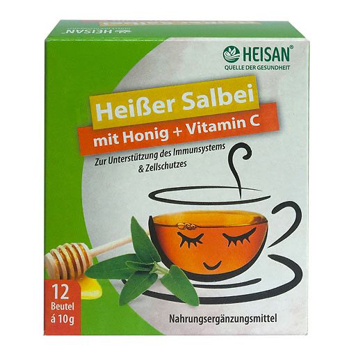 HEISAN heißer Salbei+Honig+Vitamin C Pulver