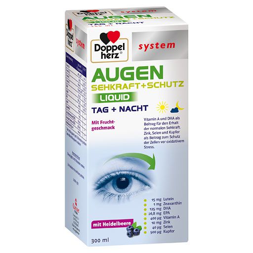 DOPPELHERZ Augen Sehkraft+Schutz Liquid system 300 ml - Augenvitamine ...