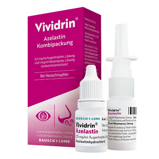 VIVIDRIN Azelastin Kombipack bei Heuschnupfen und Allergien