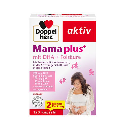 DOPPELHERZ Mama plus mit DHA+Folsäure Kapseln